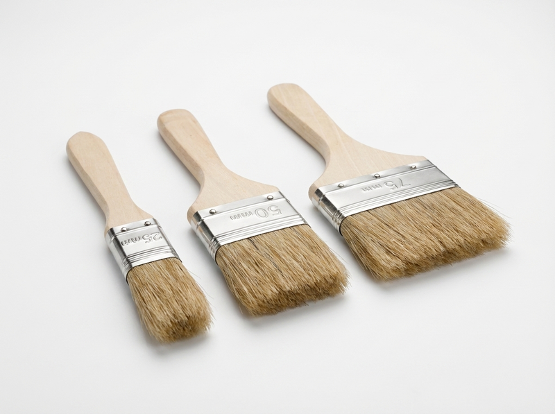 Set of 3 Natural Bristled Brushes